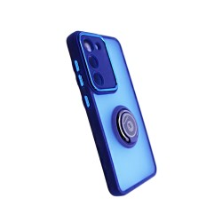 Case with Support Ring for Samsung Galaxy S23 Smoked Blue Case with Support Ring for Samsung Galaxy S23 Smoked Blue
